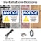 Signmission 10 in H x 14 in W, Plastic, Rectangle, Non-Permit Required Confined Space OS-2PACK-NS-P-1014-L-16238 - alternate 8